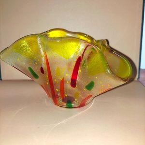 2 FOR $20! Colorful Folded Edge Free Form Bowl!
